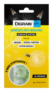 Digrain adhésifs anti-mouches