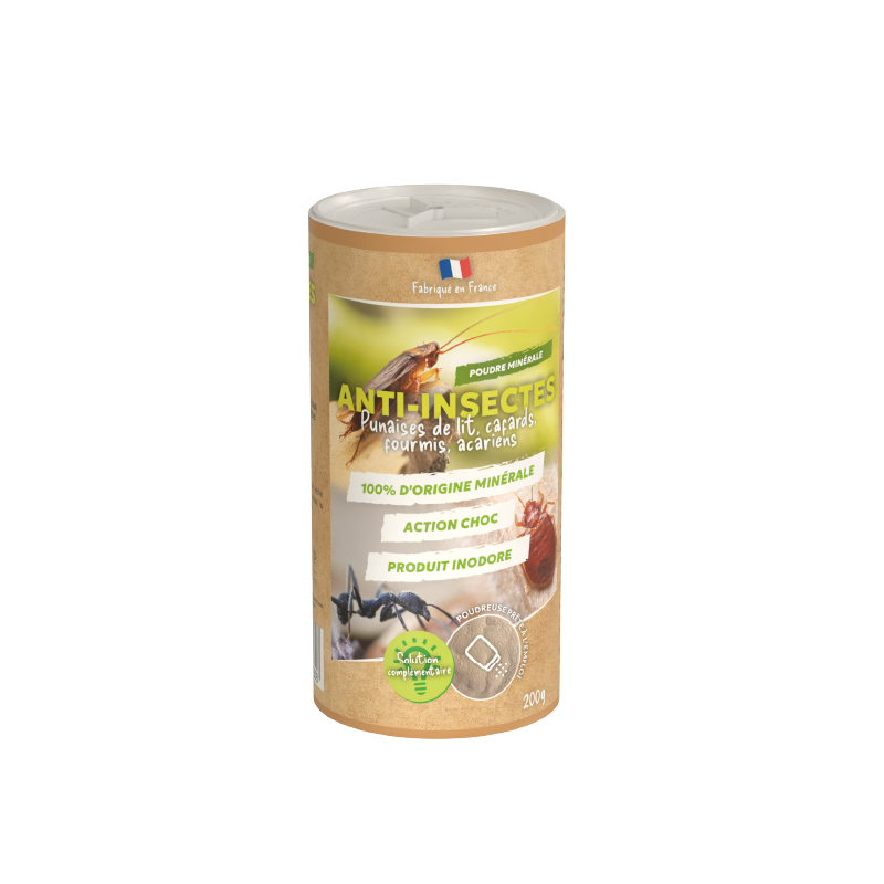 POUDRE MINÉRALE ANTI-INSECTES