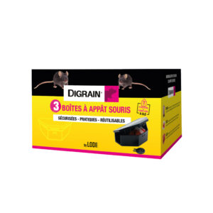 DIGRAIN 3 Boîtes à appât souris